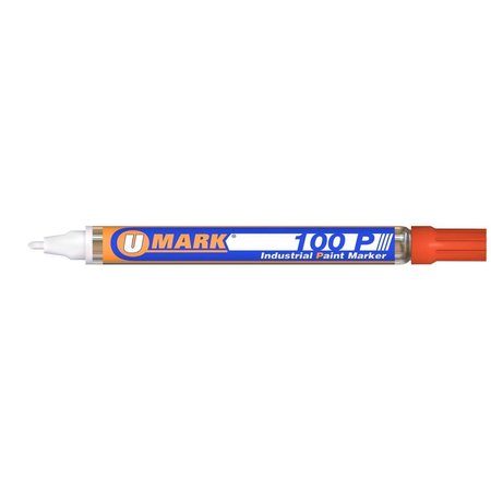 U-MARK U-Mark UMARK10207FL 100P Fine Line Paint Marker; Orange UMARK10207FL